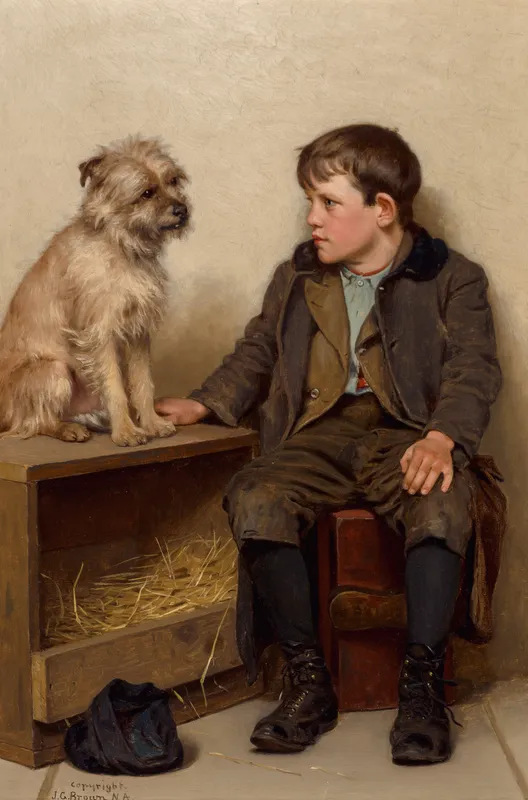 A Confab (1902-03) by John George Brown